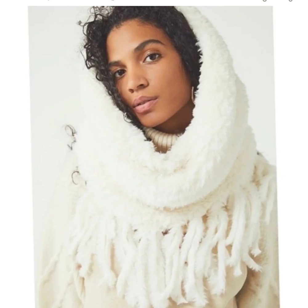 Free People cascade fringe infinity scarf